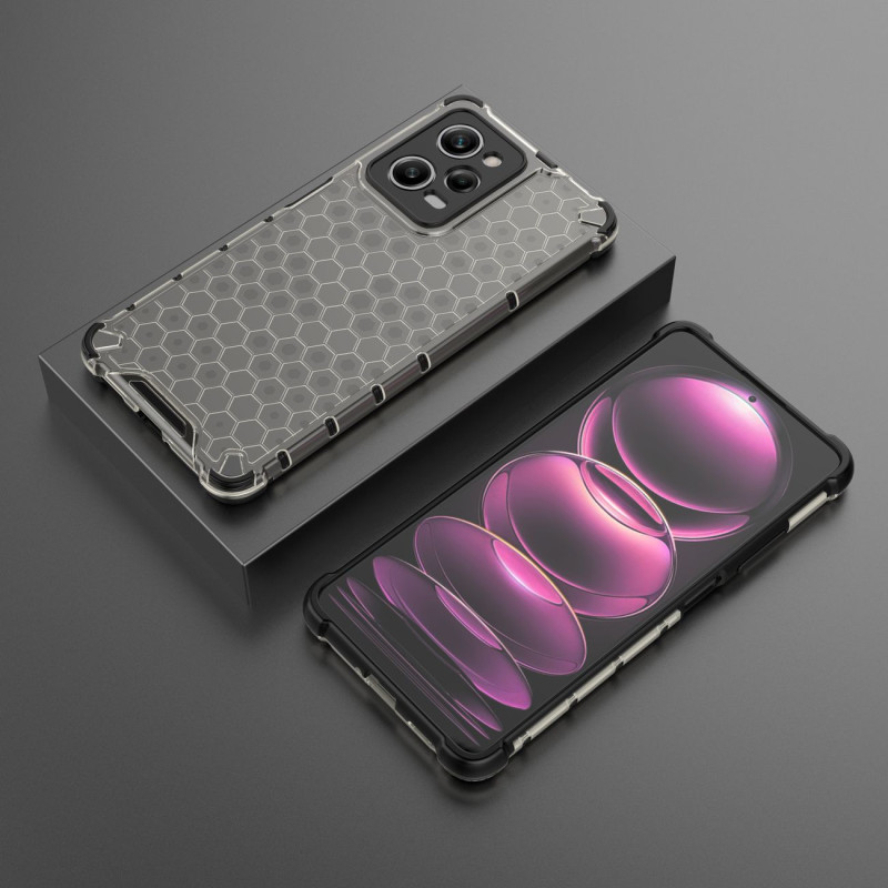 Šarvuotas hibridinis dėklas, skirtas Xiaomi Redmi Note 12 Pro / Poco X5 Pro 5G Honeycomb black