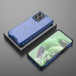 
Šarvuotas hibridinis dėklas, skirtas Xiaomi Redmi Note 12 5G / Poco X5 5G Honeycomb blue
