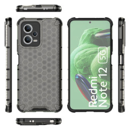 
Šarvuotas hibridinis dėklas, skirtas Xiaomi Redmi Note 12 5G / Poco X5 5G Honeycomb black
