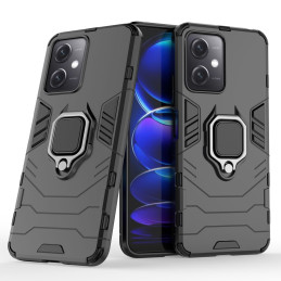 
Šarvuotas dėklo dangtelis, skirtas Xiaomi Redmi Note 12 5G / Poco X5 5G žiedinio šarvų magnetinis laikiklis juodas
