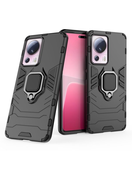 
Šarvuotas dėklas Xiaomi 13 Lite, Ring Armor magnetinis laikiklis, juodas
