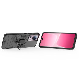 
Šarvuotas dėklas Xiaomi 13 Lite, Ring Armor magnetinis laikiklis, juodas
