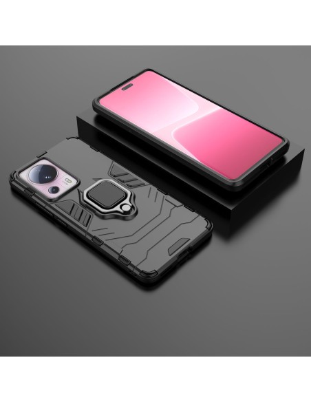 
Šarvuotas dėklas Xiaomi 13 Lite, Ring Armor magnetinis laikiklis, juodas
