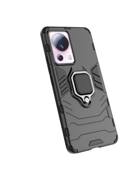 
Šarvuotas dėklas Xiaomi 13 Lite, Ring Armor magnetinis laikiklis, juodas
