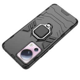 
Šarvuotas dėklas Xiaomi 13 Lite, Ring Armor magnetinis laikiklis, juodas

