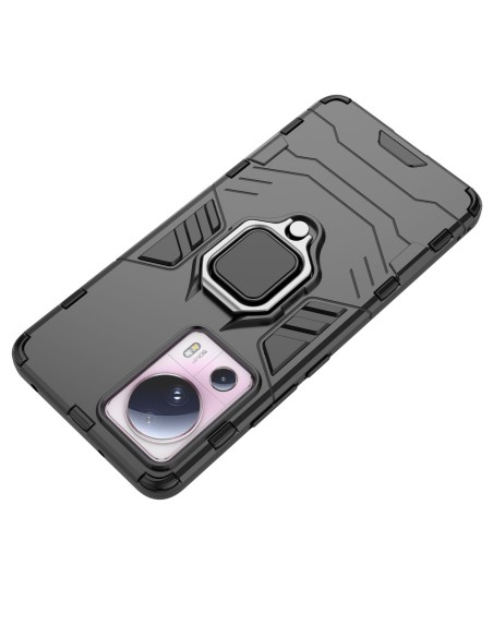 
Šarvuotas dėklas Xiaomi 13 Lite, Ring Armor magnetinis laikiklis, juodas
