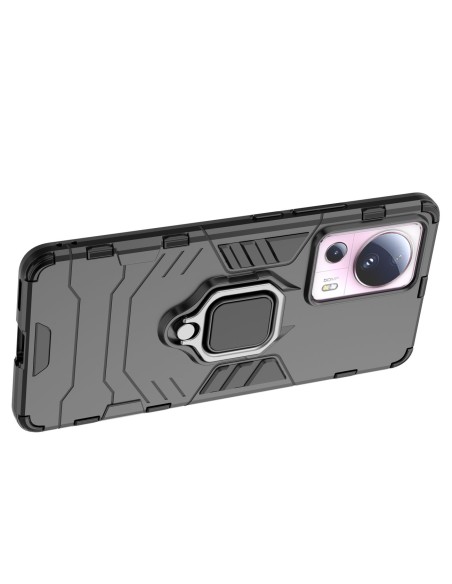 
Šarvuotas dėklas Xiaomi 13 Lite, Ring Armor magnetinis laikiklis, juodas
