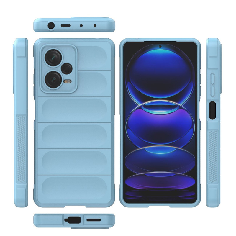 Lankstus dangtelis Xiaomi Redmi Note 12 Pro+ Magic Shield Case šviesiai mėlynas