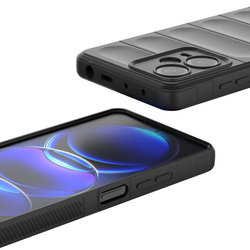 Lankstus dangtelis Xiaomi Redmi Note 12 Pro+ Magic Shield Case šviesiai mėlynas