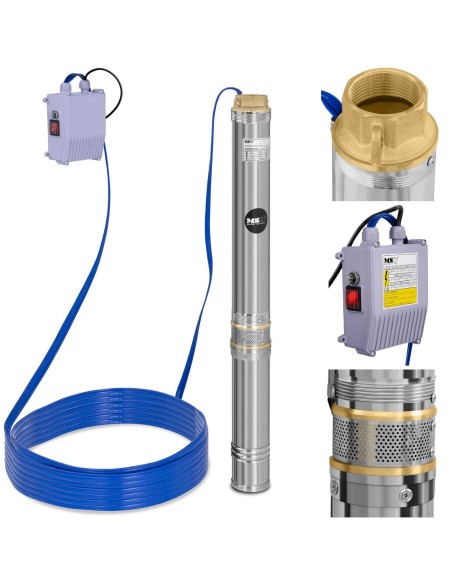 Povandeninis siurblys giluminiam gręžiniui MSW 10800 L/val iki 54 m Povandeninis siurblys giluminiam gręžiniui MSW 10800 L/val iki 54 m