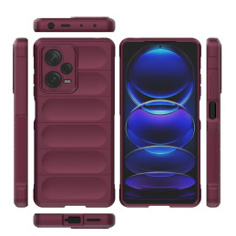 
Lankstus dangtelis Xiaomi Redmi Note 12 Pro+ Magic Shield Case bordo spalvos

