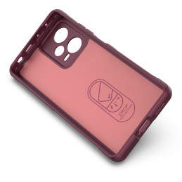 
Lankstus dangtelis Xiaomi Redmi Note 12 Pro+ Magic Shield Case bordo spalvos
