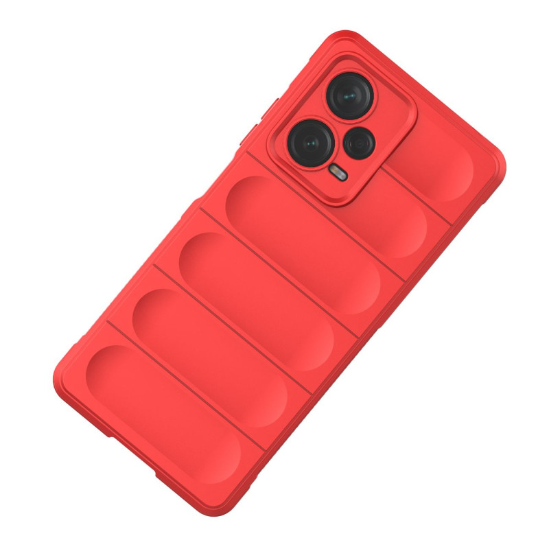 Lankstus dangtelis Xiaomi Redmi Note 12 Pro+ Magic Shield Case, raudonas