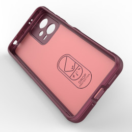 
Lankstus dangtelis, skirtas Xiaomi Redmi Note 12 5G / Poco X5 5G Magic Shield Case Burgundy
