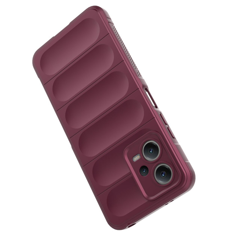 Lankstus dangtelis, skirtas Xiaomi Redmi Note 12 5G / Poco X5 5G Magic Shield Case Burgundy