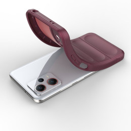 
Lankstus dangtelis, skirtas Xiaomi Redmi Note 12 5G / Poco X5 5G Magic Shield Case Burgundy

