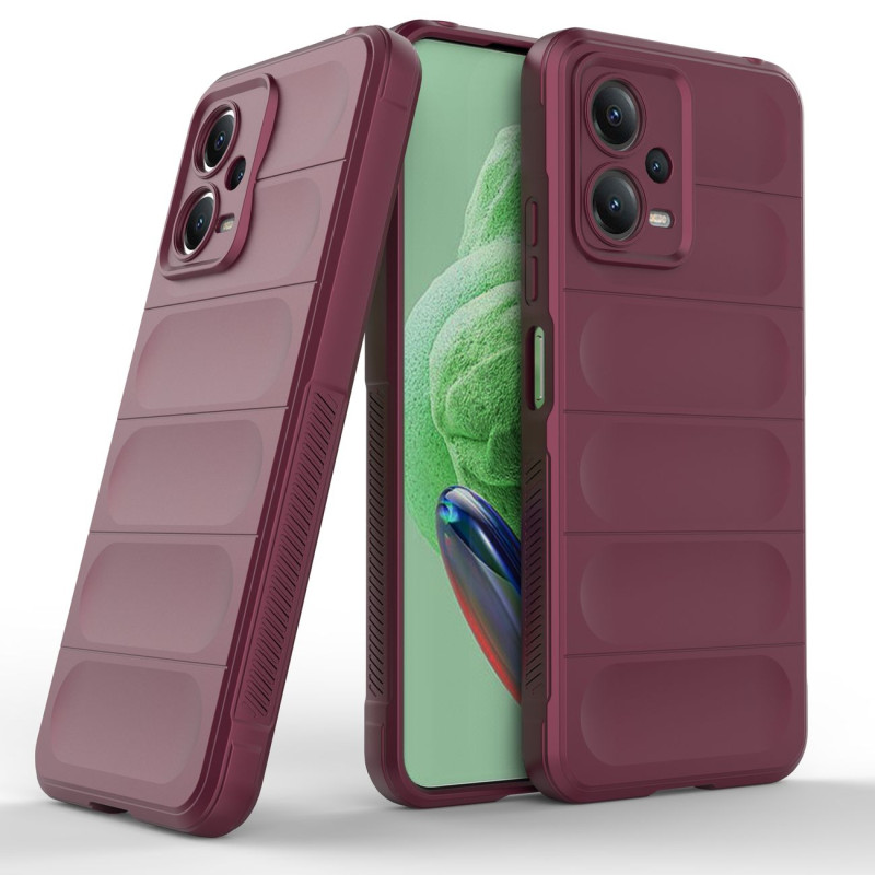 Lankstus dangtelis, skirtas Xiaomi Redmi Note 12 5G / Poco X5 5G Magic Shield Case Burgundy