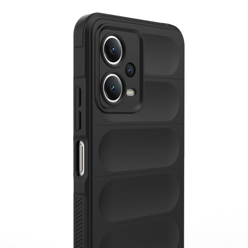 Lankstus dangtelis, skirtas Xiaomi Redmi Note 12 5G / Poco X5 5G Magic Shield Case juodas