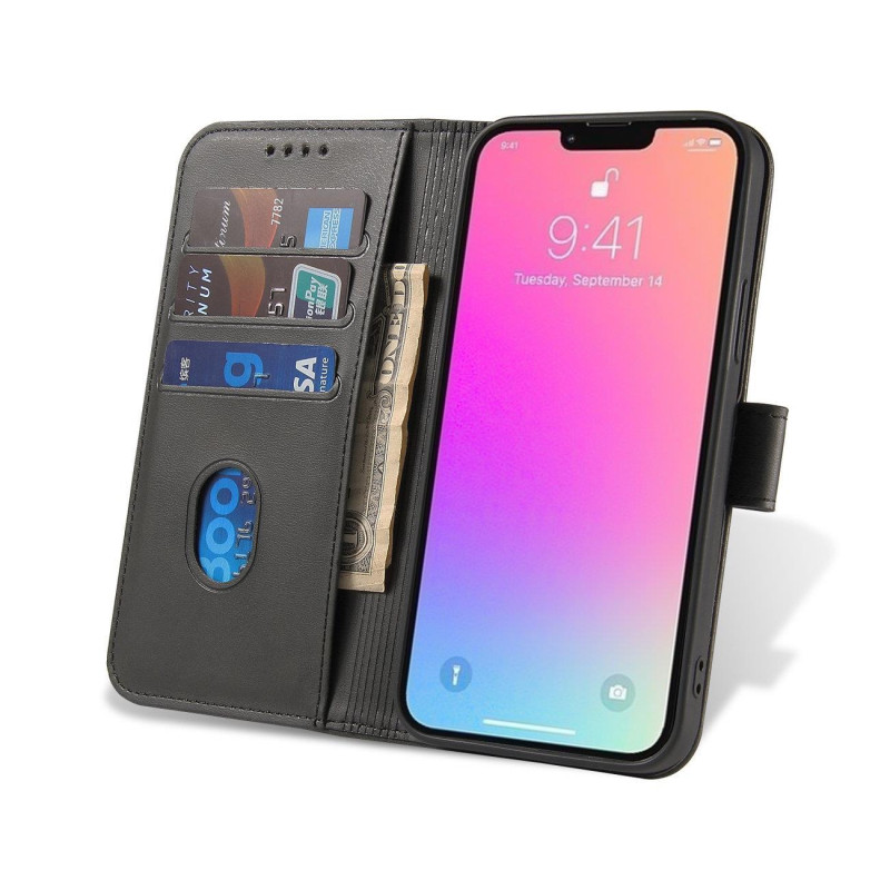
Dangtis su atvartu ir pinigine Xiaomi Redmi Note 12 Magnet Case, juodas
