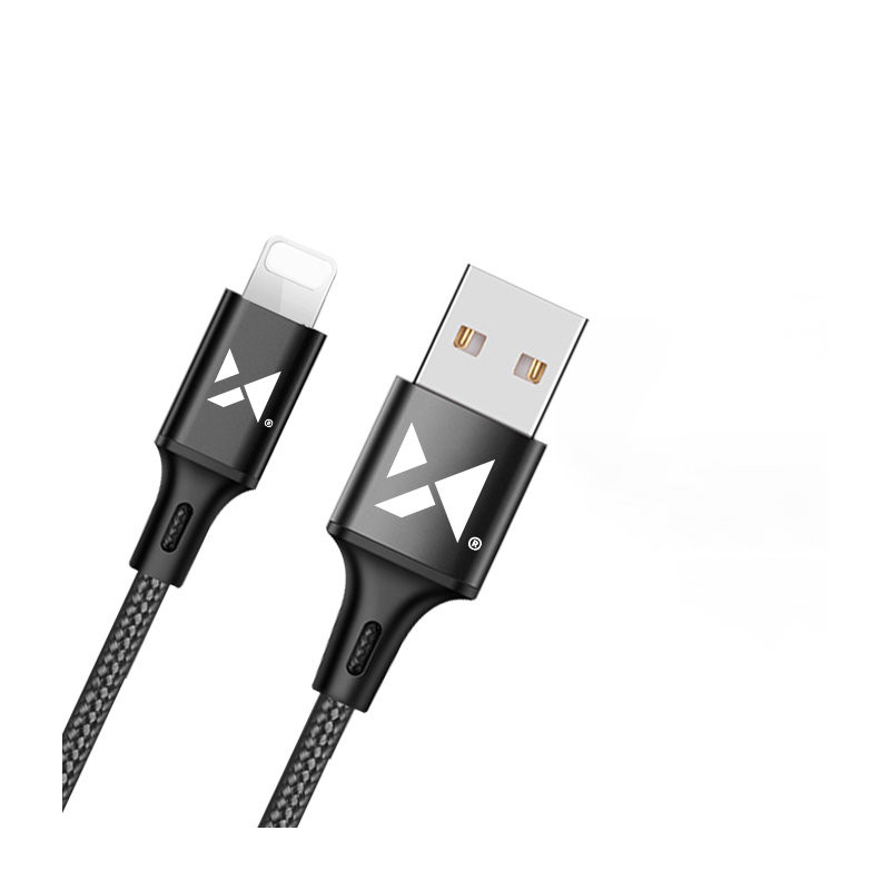 Kabelis USB laidas Iphone Lightning 2.4A 2m juodas