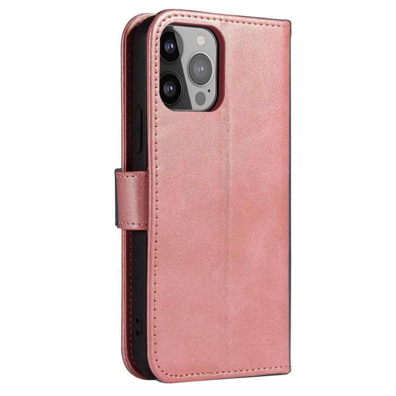 Dangtis su atvartu ir pinigine skirta Xiaomi Redmi Note 12 5G / Poco X5 5G Magnet Case rožinis