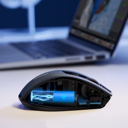 
Optinė pelė belaidė pelė USB 2.4GHz / Bluetooth 5.0 4000 DPI juoda
