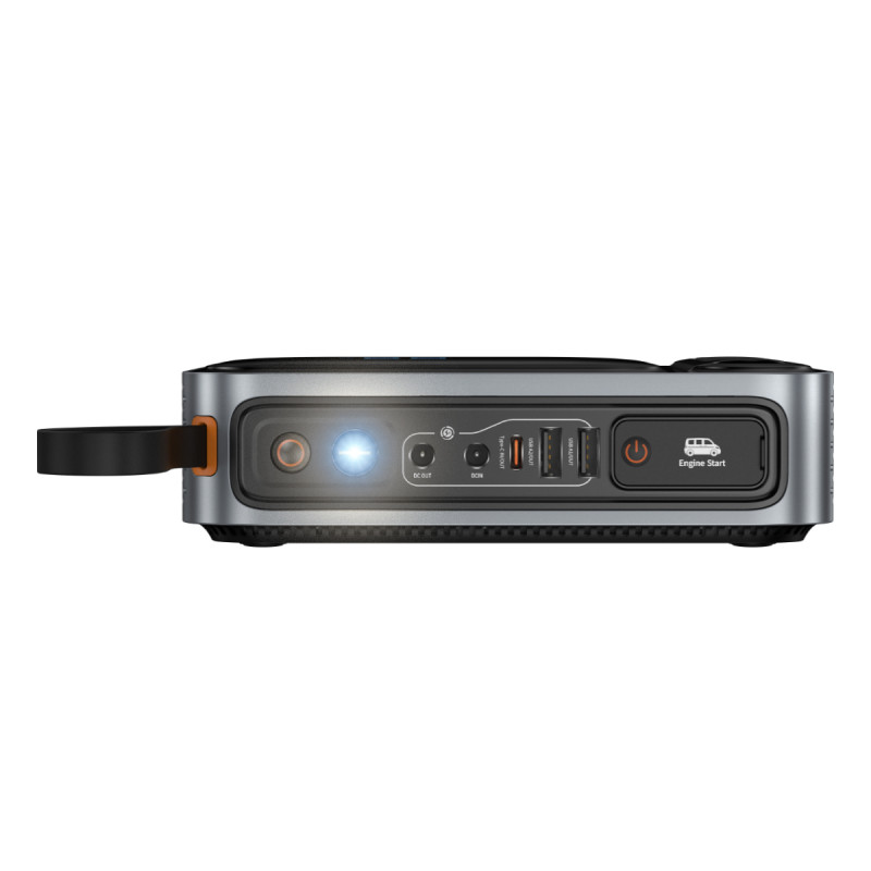 „3 viename“ USB maitinimo blokas USB-C „Jump Jump Starter“, skirtas automobiliui 3000A žibintuvėlis, juodas