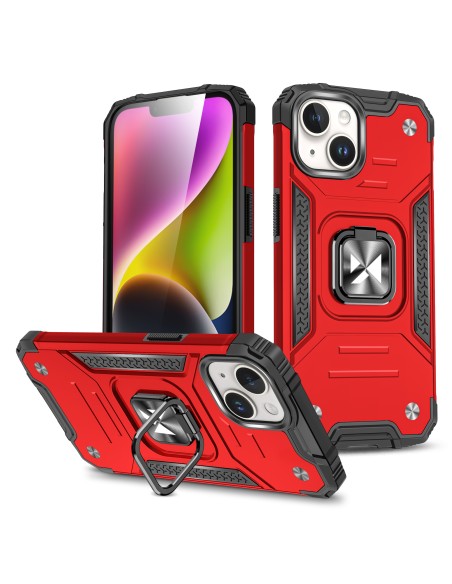 Šarvuotas dėklas su pirštų laikikliu iPhone 15 Ring Armor, raudonas
 
Šarvuotas dėklas su pirštų laikikliu iPhone 15 Ring Armor, raudonas