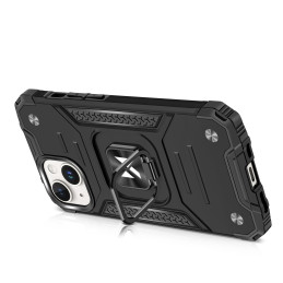 
Šarvuotas dėklas su pirštų laikikliu iPhone 15 Ring Armor, rožinis auksas
