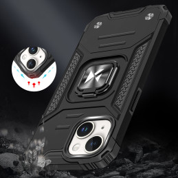 
Šarvuotas dėklas su pirštų laikikliu iPhone 15 Ring Armor, rožinis auksas
