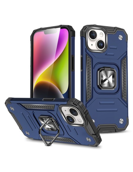 Šarvuotas dėklas su pirštų laikikliu iPhone 15 Plus Ring Armor mėlynas
 
Šarvuotas dėklas su pirštų laikikliu iPhone 15 Plus Ring Armor mėlynas