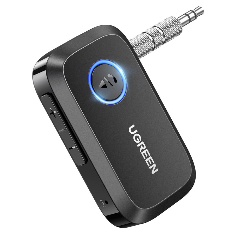 
Bluetooth 5.3 AUX garso imtuvas 3,5 mm mini lizdas Ugreen CM596 juodas
