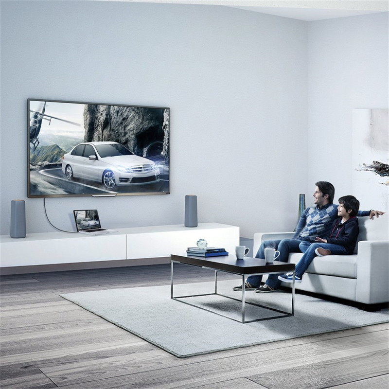 DisplayPort HDR 3D 4K laidas 1m juodas