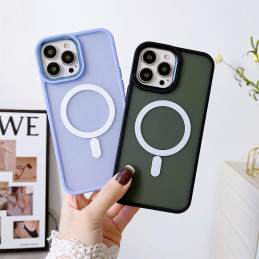
Magnetinis dėklas su MagSafe, skirtas iPhone 15 Pro Max, juodos virvelės skylės

