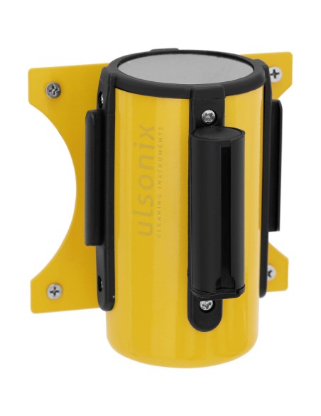 Metalinė sieninė kasetė su 2 m geltonai juoda įspėjamąja juosta