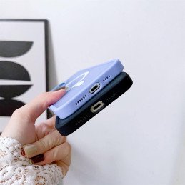 
Magnetinis dėklas su MagSafe, skirtas iPhone 15 Plus, juodos virvelės skylės
