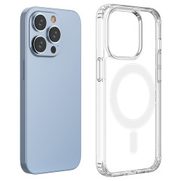 
Lankstus magnetinis gelio dėklas iPhone 15 Pro su MagSafe, skaidrus
