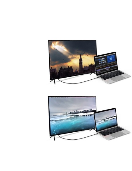 Adapterio laidas su USB Type C – 4K ekrano prievadas, 1,8 m juodas Adapterio laidas su USB Type C – 4K ekrano prievadas, 1,8 m juodas