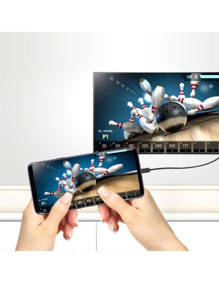 Adapterio laidas su USB Type C – 4K ekrano prievadas, 1,8 m juodas Adapterio laidas su USB Type C – 4K ekrano prievadas, 1,8 m juodas