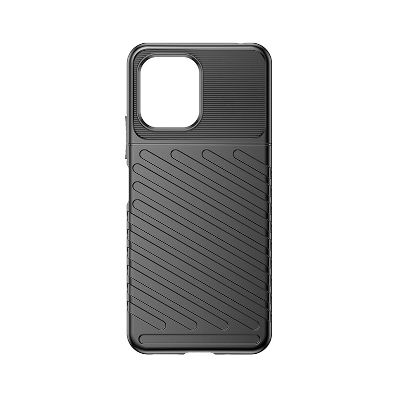 Šarvuotas lankstus dėklo dangtelis Xiaomi Redmi 12 Thunder Case, juodas