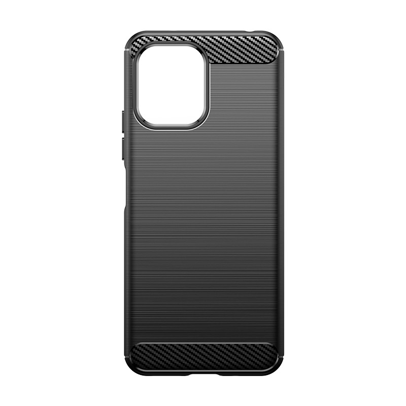Lankstus anglies rašto dangtelis Xiaomi Redmi 12 Carbon Case, juodas