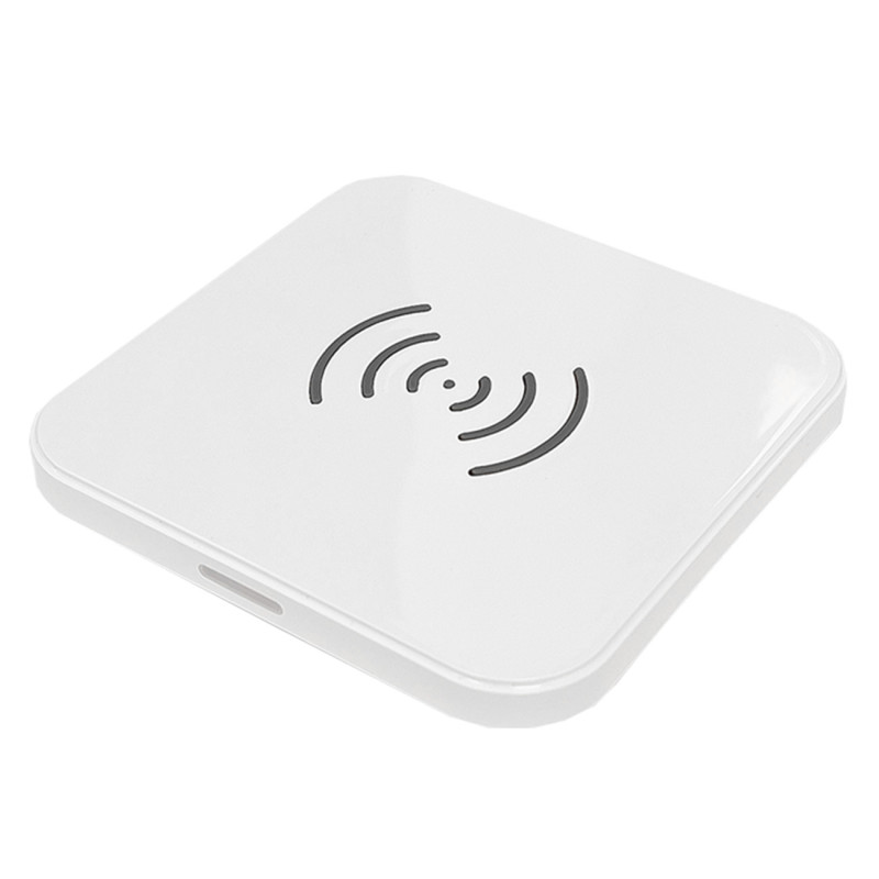 Qi belaidis pakrovėjas telefono ausinės EU pakrovėjas USB laidas - microUSB 1.2m SET baltas