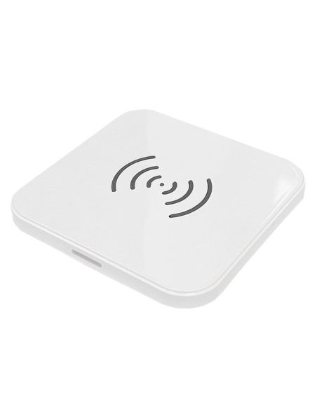 Qi belaidis pakrovėjas telefono ausinės EU pakrovėjas USB laidas - microUSB 1.2m SET baltas