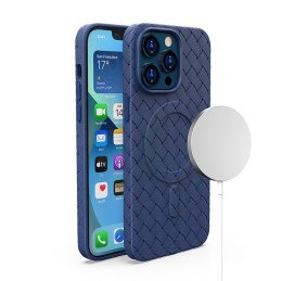 
Pintas dėklas iPhone 13 Pro su MagSafe Woven Case, tamsiai mėlynas
