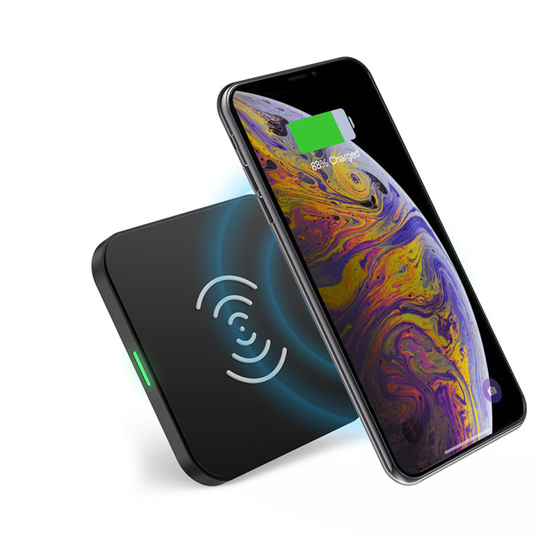 Qi belaidis pakrovėjas telefono ausinės EU pakrovėjas USB laidas - microUSB 1.2m SET baltas