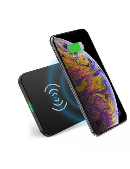 Qi belaidis pakrovėjas telefono ausinės EU pakrovėjas USB laidas - microUSB 1.2m SET baltas