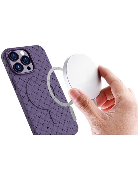 Pintas dėklas, skirtas iPhone 15 su MagSafe Woven Case, violetinis
 
Pintas dėklas, skirtas iPhone 15 su MagSafe Woven Case, violetinis