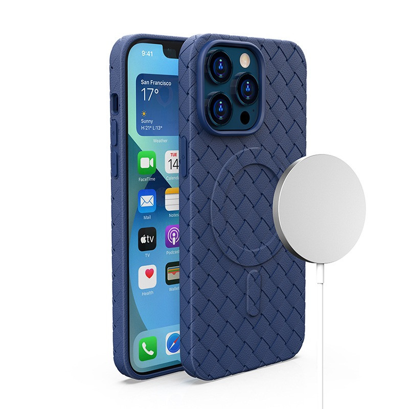 Pintas dėklas, skirtas iPhone 15 Pro su MagSafe Woven Case, tamsiai mėlynas
Pintas dėklas, skirtas iPhone 15 Pro su MagSafe Woven Case, tamsiai mėlynas