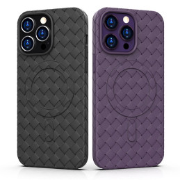 
Pintas dėklas, skirtas iPhone 15 Pro su MagSafe Woven Case, tamsiai mėlynas
