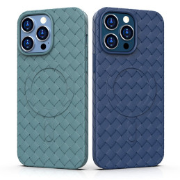 
Pintas dėklas, skirtas iPhone 15 Pro Max su MagSafe Woven Case, tamsiai mėlynas
